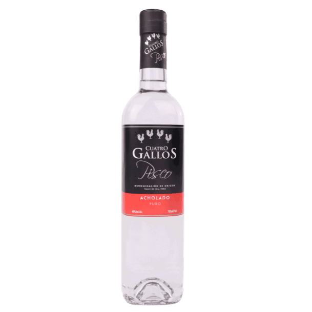 PISCO 4 GALLOS ACHOLADO 500mL