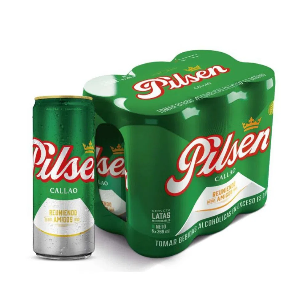 CERVEZA PILSEN SIXPACK 269mL