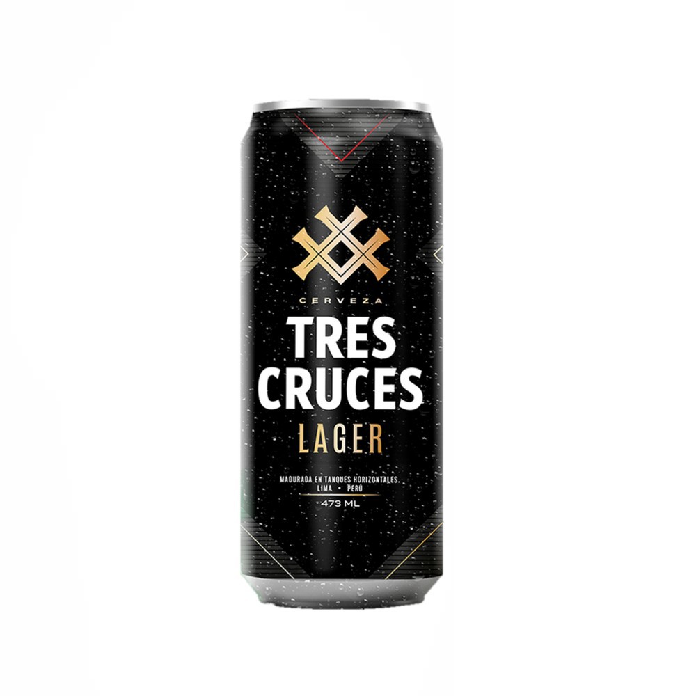 CERVEZA TRES CRUCES LAGER UN 473mL