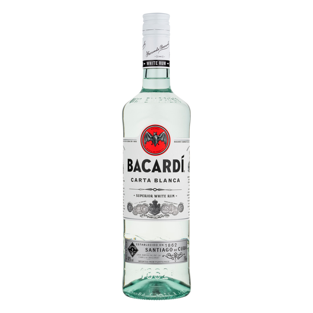 RON BACARDI CARTA BLANCA SUPERIOR 750mL