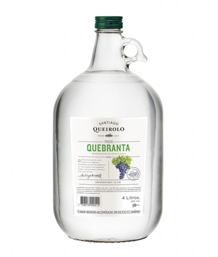 [PRBEBAPIQB02] PISCO SANTIAGO QUEIROLO QUEBRANTA 4L