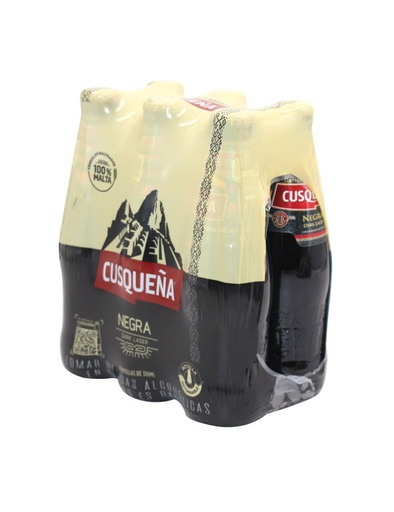 [PRBEBACVNG05] CERVEZA CUSQUEÑA NEGRA SIXPACK BT 310mL