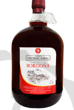 [PRBEBAVNTN18] VINO VIÑA PACHACAMAC BORGOÑA 4L